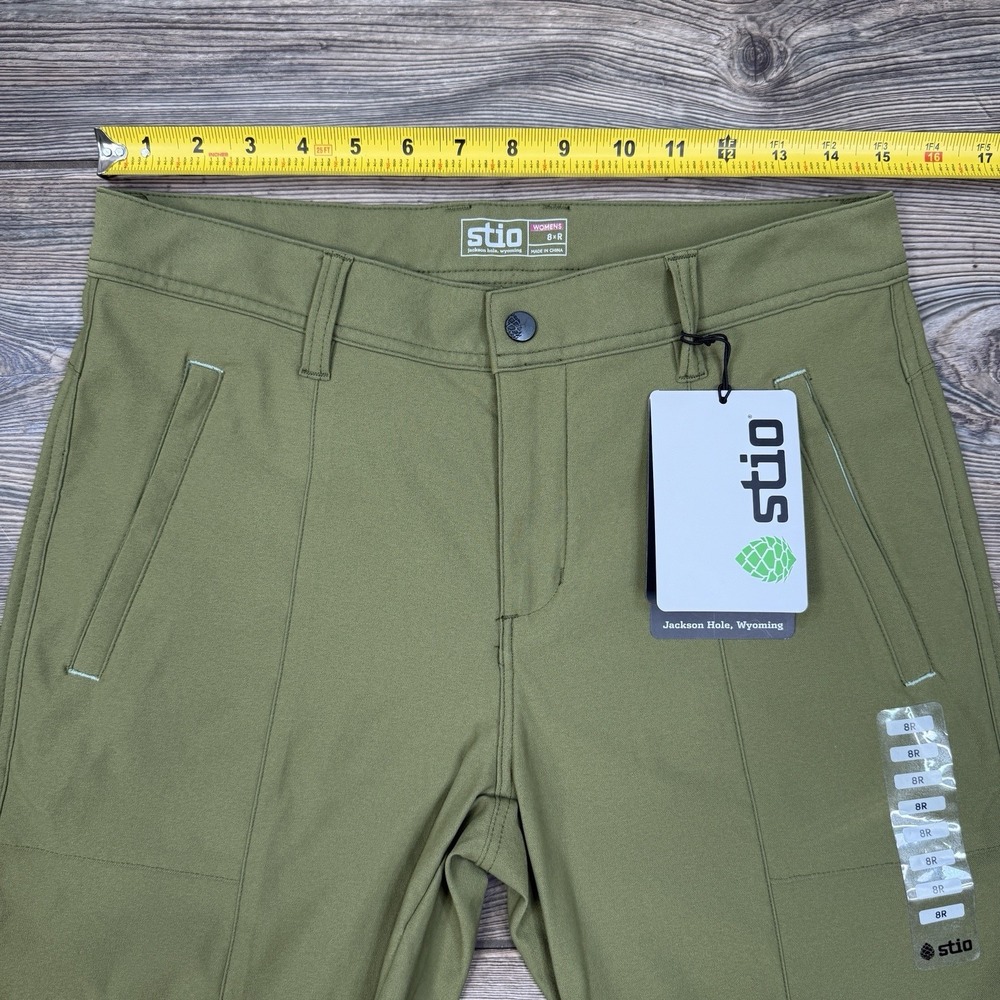 Stio Women's Coburn Slim Straight Outdoor Hiking Pants Mountain Thyme Size 8 New - Picture 6 of 12